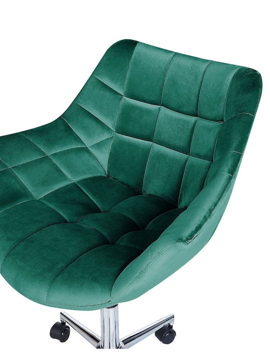 Beliani Office Chair with Fixed Arms Green