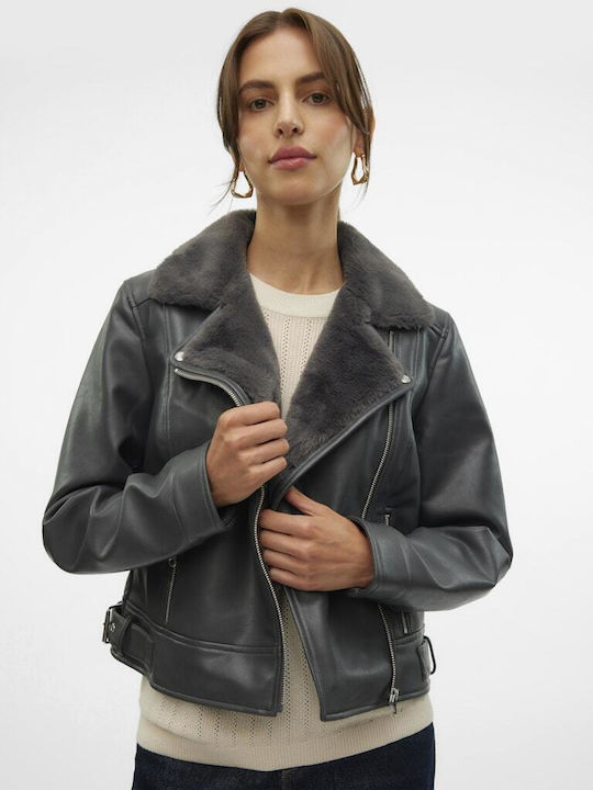 Vero Moda Damen Bikerjacke Asphalt