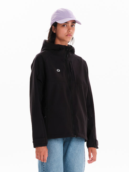 Emerson Women's Short Lifestyle Jacket for Winter with Hood Black