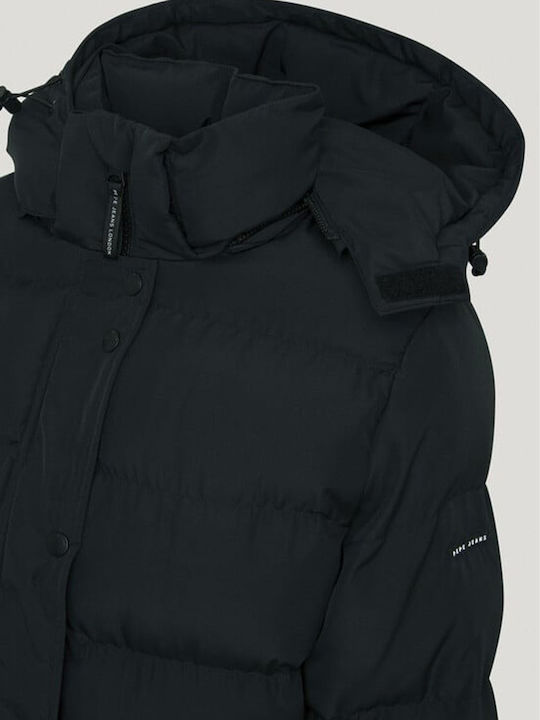 Bibi Women's Long Lifestyle Jacket for Winter Black