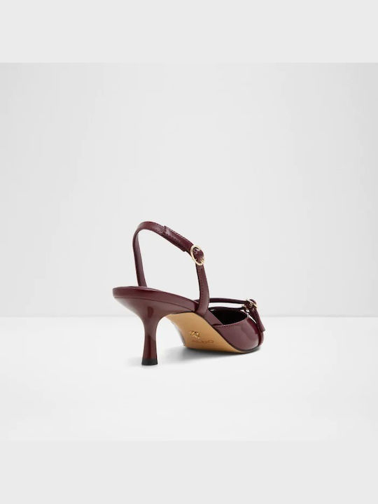 Aldo Patent Leather Burgundy Heels