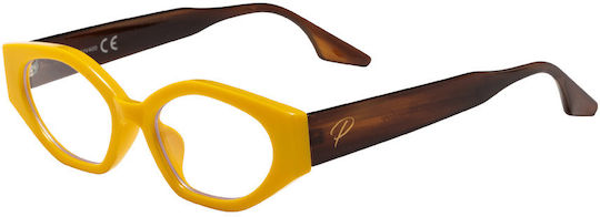 Pervedere Women's Blue Light Blocking Glasses in Yellow Color