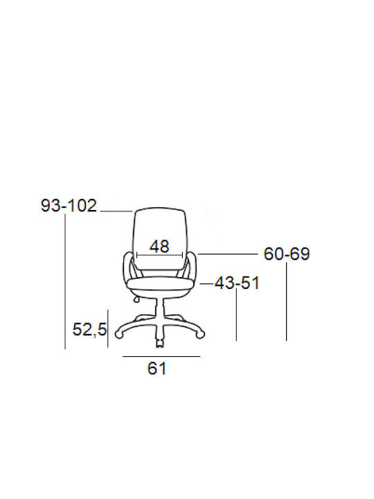 Zita Plus BS1600 Office Chair Chrome/Black