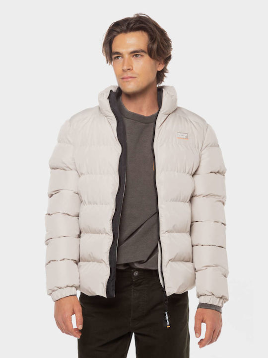 Superdry 'sports Men's Puffer Jacket Beige