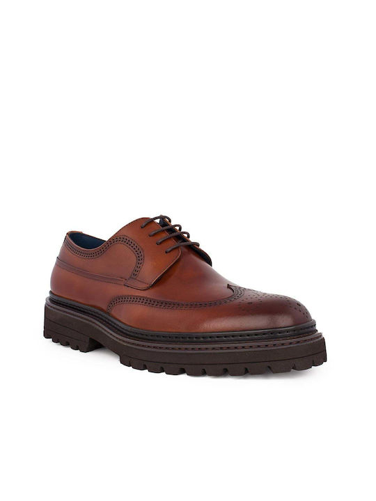 Renato Garini Men's Leather Casual Shoes Tabac Brown