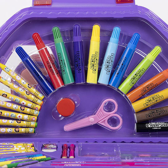 Gabby's Dollhouse 50-Piece Coloring and Painting Set
