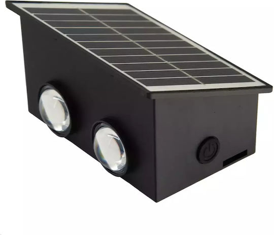 Andowl Set of 8 Wall Solar Lights 1.6W RGB with Photocell IP67
