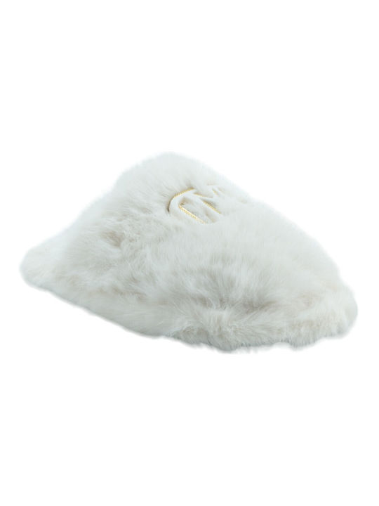 Plato Winter Women's Slippers in White color