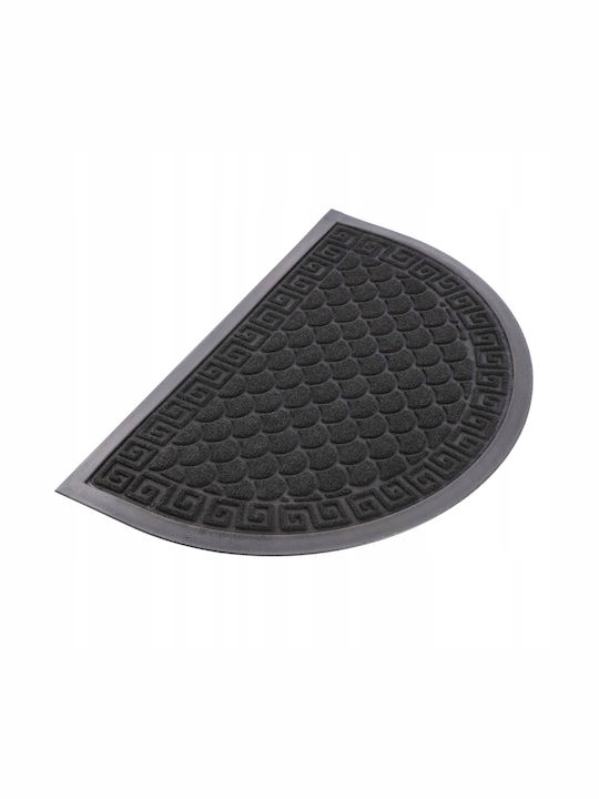Kadax Covor de Intrare Semicircular din Cauciuc Bej 60x40buc