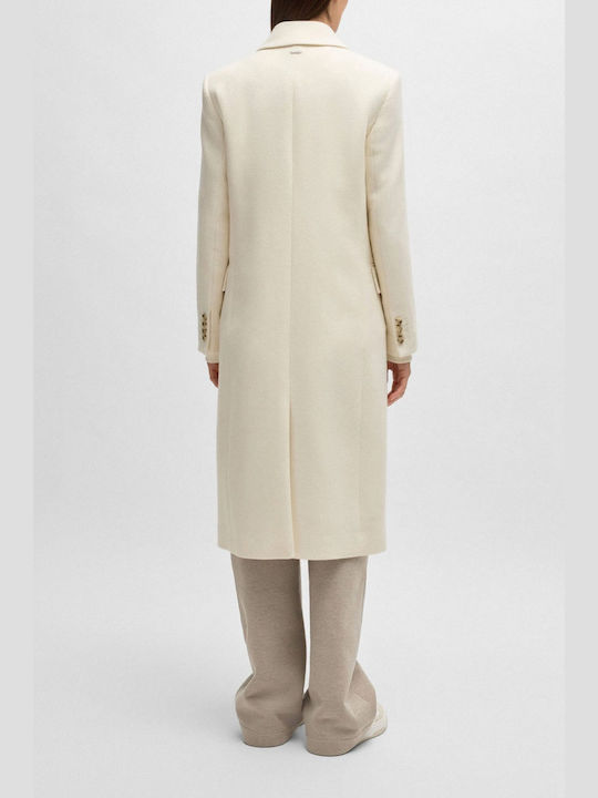 Hugo Boss Women's Wool Coat Ecru