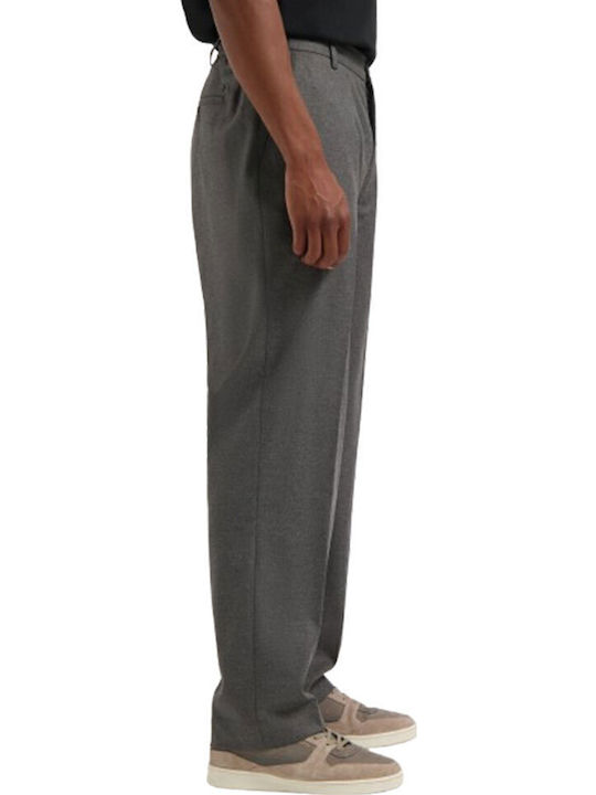 Trousers Elastic in Loose Fit grey melange