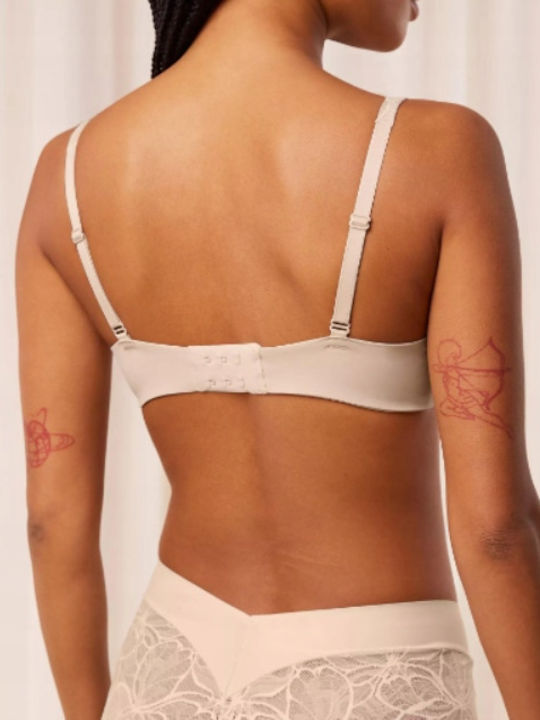 Body Make Up Balconette Balconette Bra with Light Padding Underwire Beige