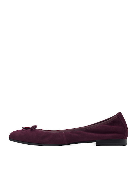 Anatomic Leather Ballerinas Burgundy