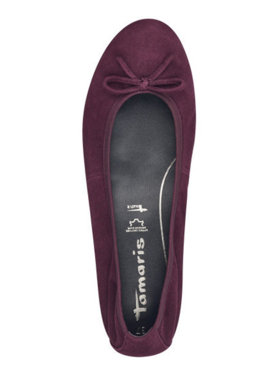 Anatomic Leather Ballerinas Burgundy