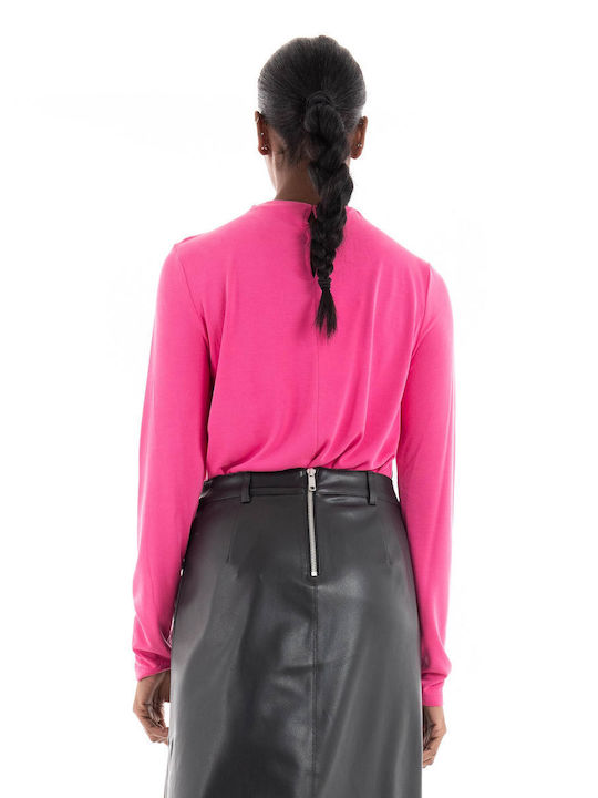 Only Women's Blouse Long Sleeve Fuchsia