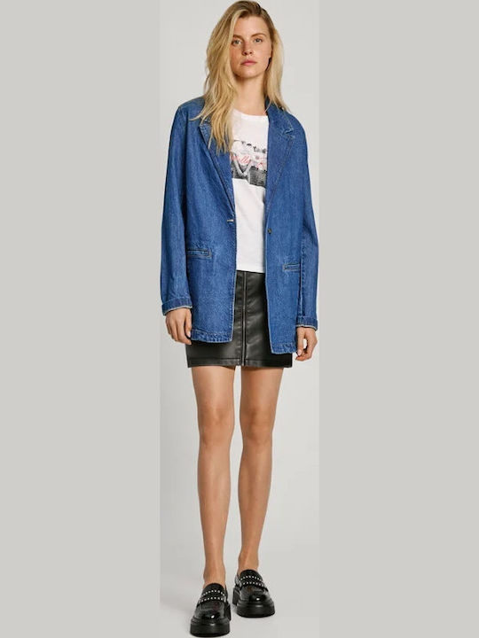 Pepe Jeans Mabel Γυναικείο Σακάκι Denim