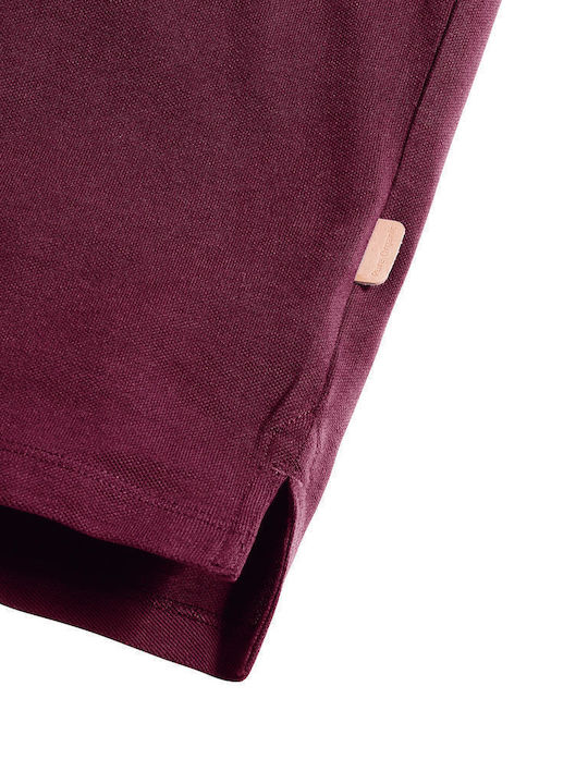 Russell Europe Ανδρικό Διαφημιστικό T-shirt Κοντομάνικο Burgundy