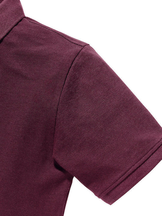 Russell Europe Ανδρικό Διαφημιστικό T-shirt Κοντομάνικο Burgundy