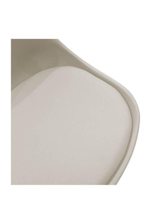 Gaston Dining Room Polypropylene Chair Grey-natural 53.5x48.5x83cm