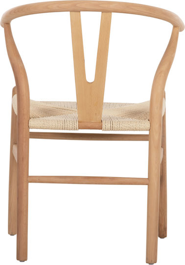 Brave Dining Room Wooden Armchair Natural 56x53x75cm