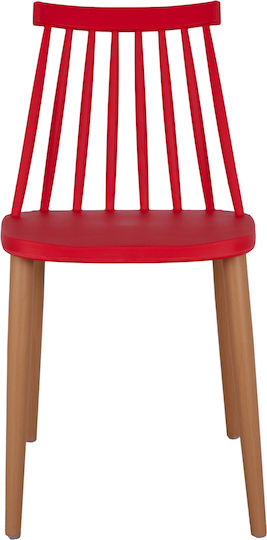 Stühle Küche Vanessa 43x47.5x77cm 4Stück Red Stühle Küche Vanessa 43x47.5x77cm 4Stück Red