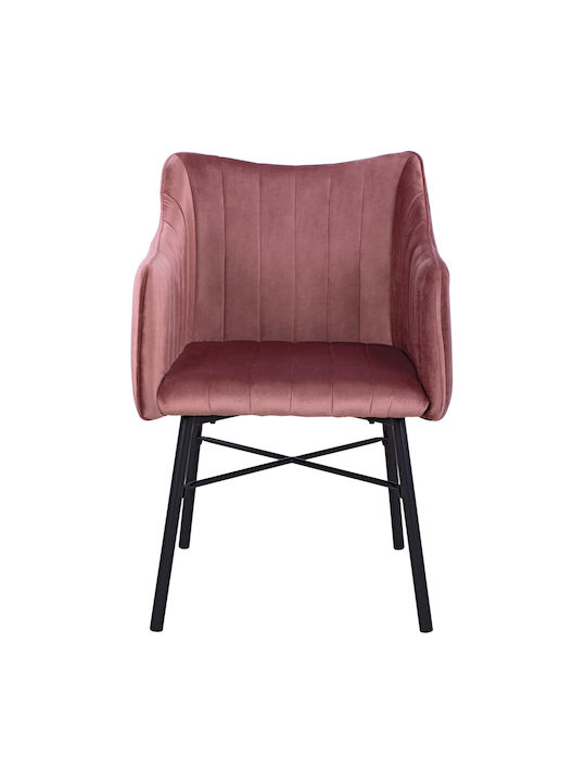 Allysa Dining Room Velvet Armchair Rotten Apple 57x58x88cm 2pcs