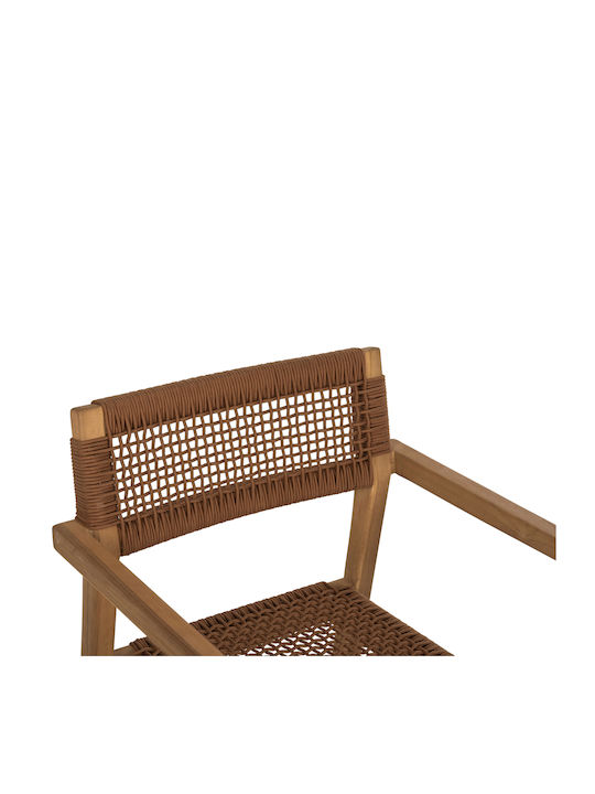Charlotte Dining Room Wooden Armchair Beige 59x54x83cm