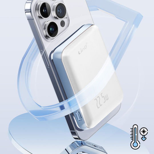 LinQ W15006 MagSafe Baterie Externă 10000mAh 15W Albă