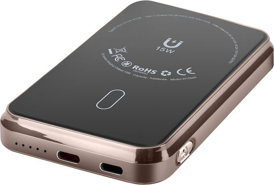 LinQ W8205 MagSafe Външна Батерия 5000mAh 15W Черна