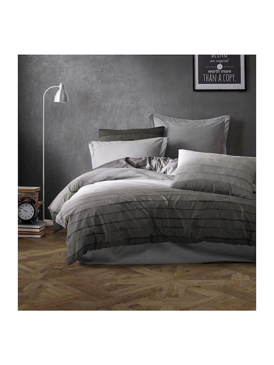 Dimcol Duvet Cover Queen 220x240 Grey 485