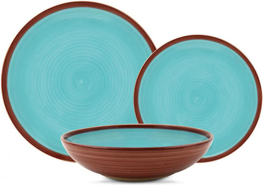Heinner Sierra Blue Ceramic Dinnerware Set 18pcs
