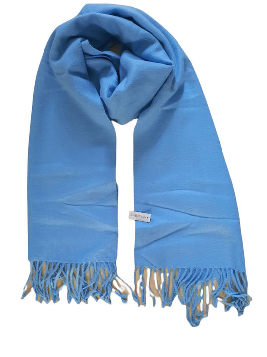 Scarf monochrome blue