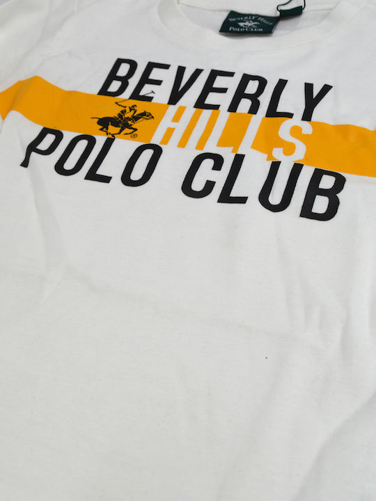 Beverly Hills Polo Club Детска Блуза Дълъг ръкав БЯЛО/ЖЪЛТО