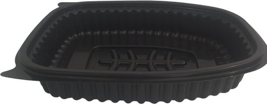Disposable Plastic PP Tableware for Hot / Microwave Safe Black 110pcs Ψητού Κοτόπουλου