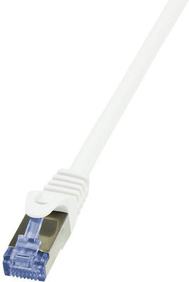 LogiLink S/FTP Cat.6a Cablu de rețea Ethernet 7.5m Alb 1buc