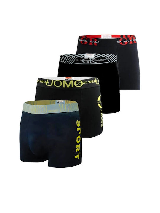 Uomo Herren Boxershorts Colorful 4Packung