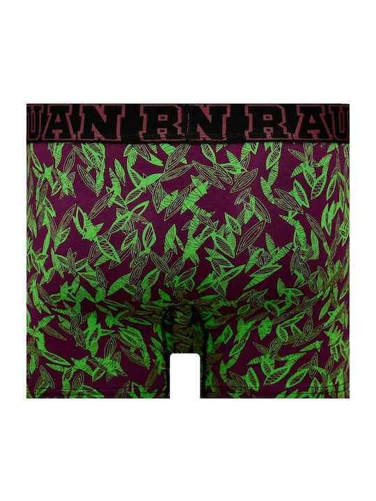 Juan Raul Men's Boxer Purple with Patterns