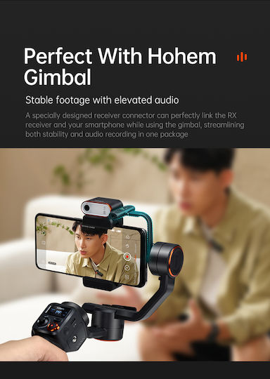 Hohem MIC-01 Lightning Wireless Microphone Πέτου, Clip On for Vocals