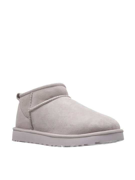 Ugg Australia Leather Women's Ankle Boots Gray