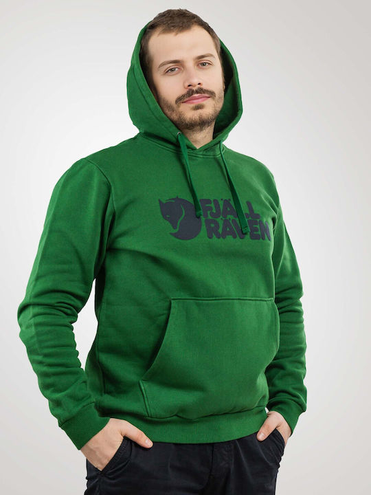 Fjallraven Sweatshirt with Hood Green