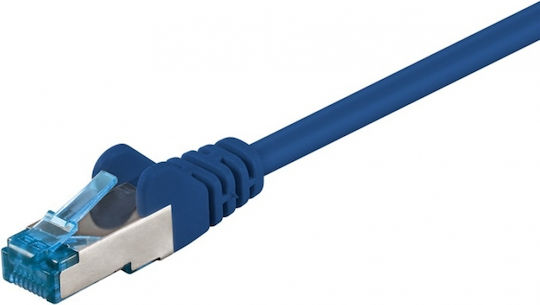 Goobay S/FTP Cat.6a Ethernet Network Cable 0.5m Blue 1pcs