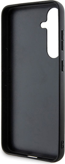 BMW Signature Leather Half Textured & Circle Magsafe Back Cover Πλαστικό / Δερμάτινο Μαύρο (Galaxy S24)