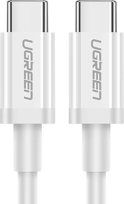 Ugreen US264 USB 2.0 Cable USB-C male - USB-C male Λευκό 1.5m (60519)