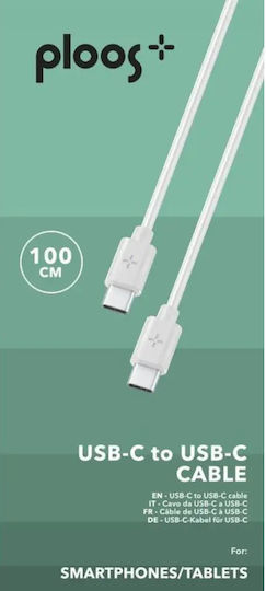 Cellular Line PL Cavo USB 2.0 Cable USB-C male - USB-C Λευκό 1m ACCSMCLL0005