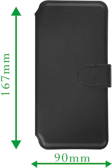 4smarts Magsafe Universal Wallet Case Size Xl Magnetic Closure Black
