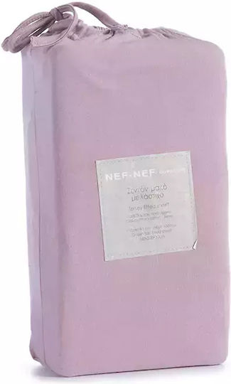 Nef-Nef Homeware Jersey Σεντόνι Υπέρδιπλο με Λάστιχο 160x200+30εκ. 1213-amethyst
