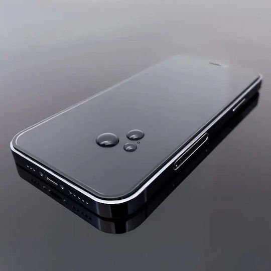 Hurtel Full Glue Tempered Glass Μαύρο (Galaxy A55)