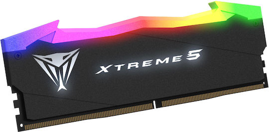 Patriot Viper Xtreme 5 RGB 32GB DDR5 RAM with 2 Modules (2x16GB) and 8000 Speed for Desktop