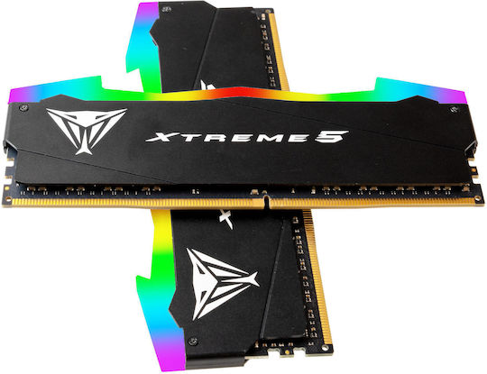 Patriot Viper Xtreme 5 RGB 32GB DDR5 RAM with 2 Modules (2x16GB) and 8000 Speed for Desktop