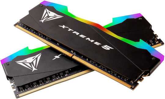 Patriot Viper Xtreme 5 RGB 32GB DDR5 RAM with 2 Modules (2x16GB) and 8000 Speed for Desktop